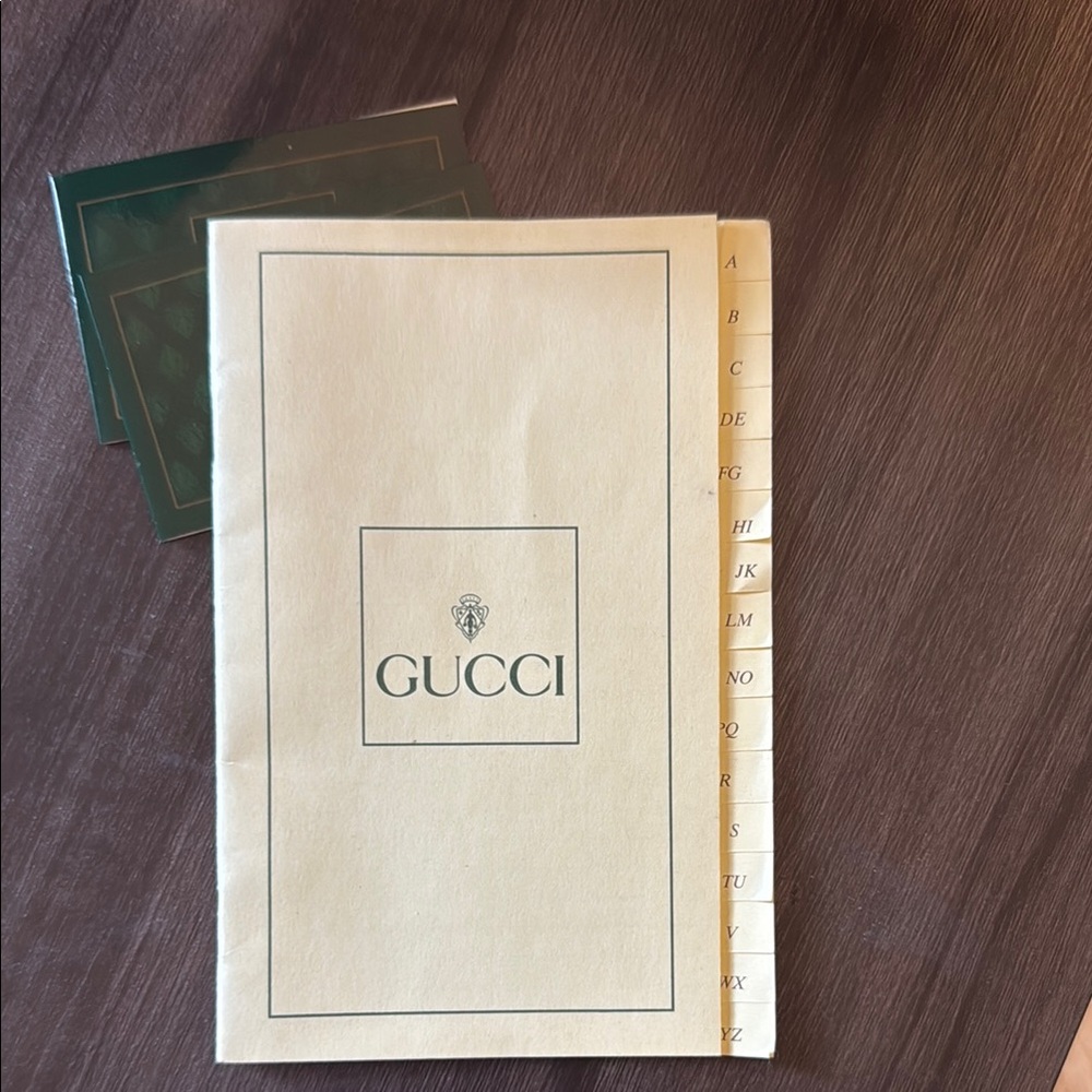 Authentic Euc Gucci Brown Leather Notebook Cover/… - image 8